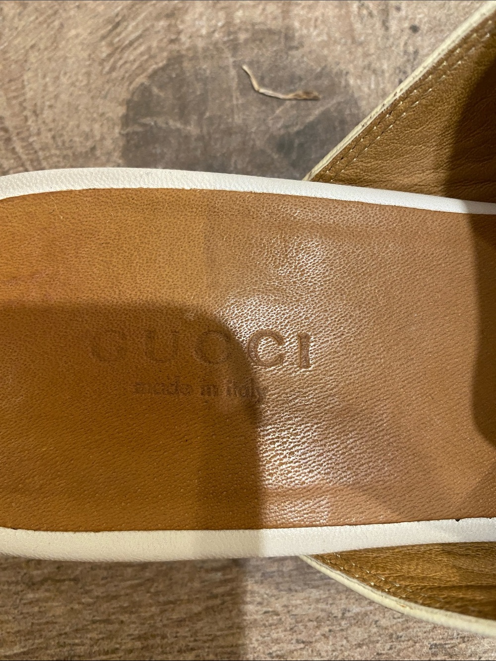 Gucci Cream Leather Horsebit Backless Mules - Picture 2 of 10